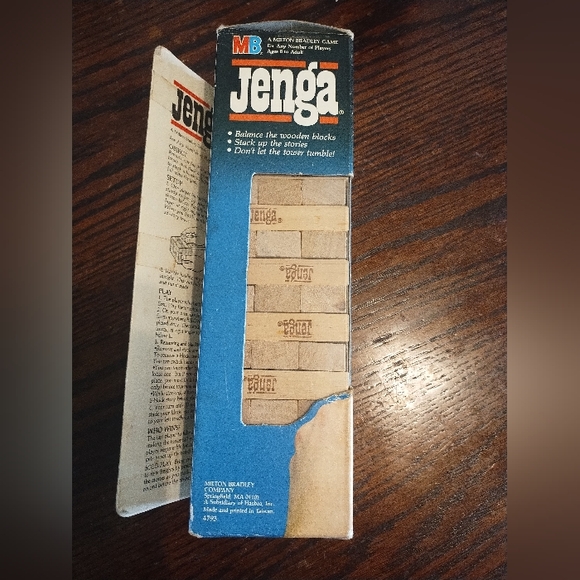 Vintage Original Jenga Milton Bradley Game‎ 1986 Complete New - Picture 1 of 4
